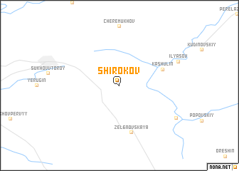 map of Shirokov