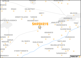 map of (( Shirokoye ))