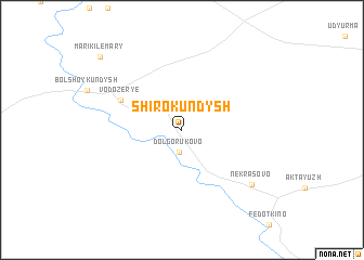 map of Shirokundysh