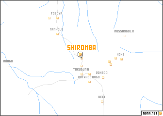 map of Shiromba