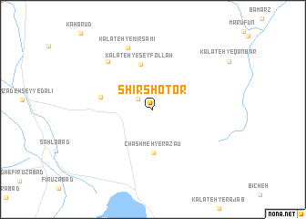 map of Shīr Shotor