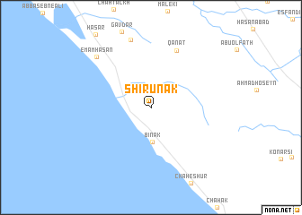 map of Shīrūnak