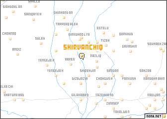 map of Shīrvānchīq