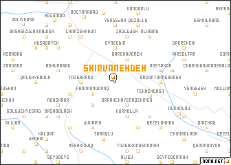 map of Shīrvāneh Deh