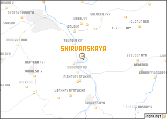 map of Shirvanskaya