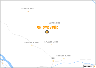 map of Shiryayeva