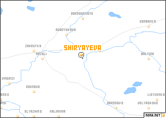 map of Shiryayeva