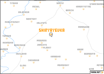 map of Shiryayevka