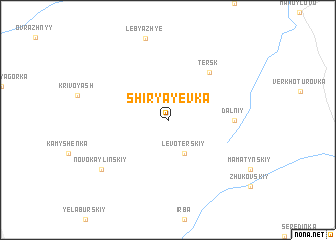 map of Shiryayevka