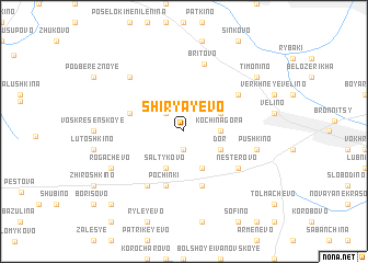 map of Shiryayevo