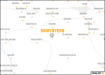 map of Shiryayevo