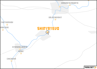 map of Shiryayevo