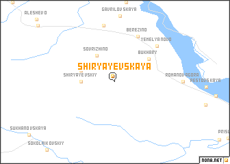 map of Shiryayevskaya