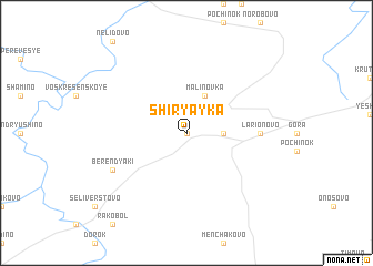 map of Shiryayka