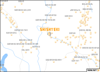 map of Shīsh Yekī