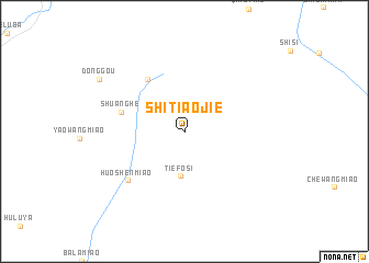 map of Shitiaojie