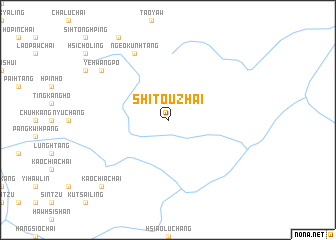 map of Shitouzhai