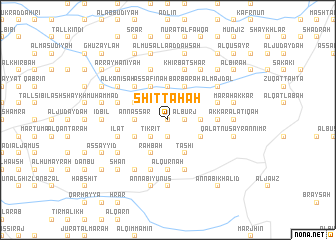 map of Shiţţāḩah