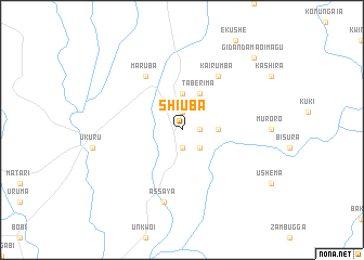 map of Shiuba