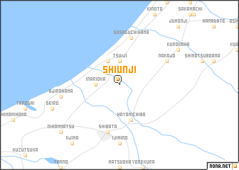 map of Shiunji