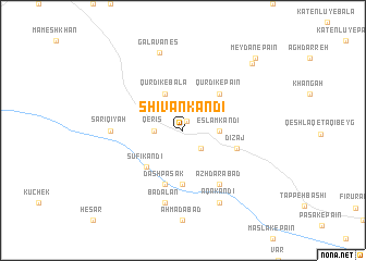 map of Shīvān Kandī