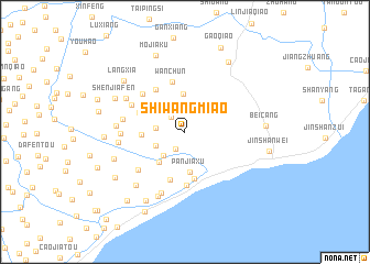 map of Shiwangmiao