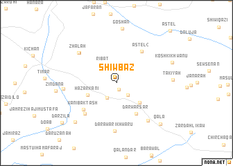 map of Shiw Bāz