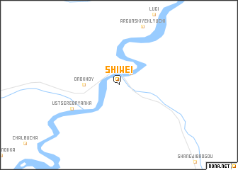 map of Shiwei