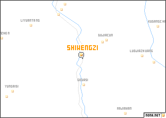 map of Shiwengzi