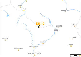 map of Shiwo