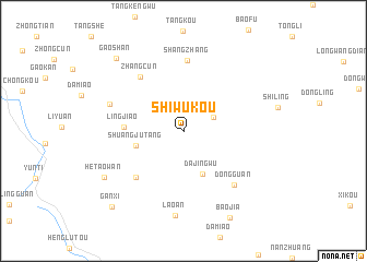 map of Shiwukou