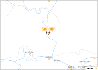 map of Shixian