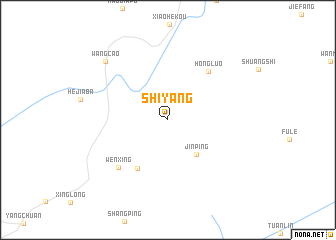 map of Shiyang