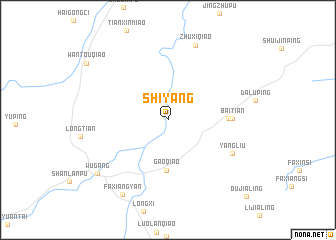 map of Shiyang