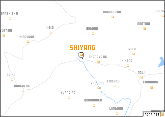 map of Shiyang