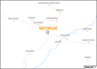 map of Shiyanjie