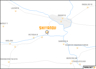 map of Shiyanov