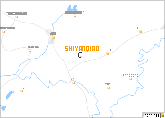 map of Shiyanqiao