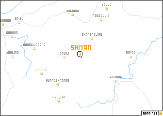 map of Shiyan