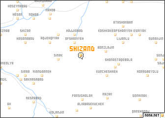 map of Shīzand
