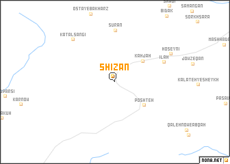 map of Shīzan