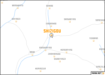 map of Shizigou