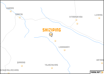 map of Shiziping