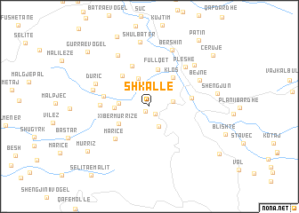 map of Shkallë