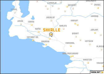 map of Shkallë