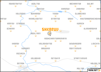 map of Shkaruv