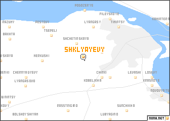 map of Shklyayevy