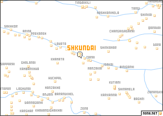 map of Shkundai