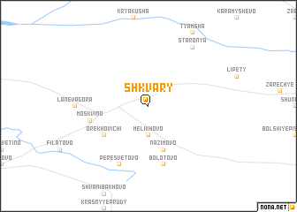 map of Shkvary