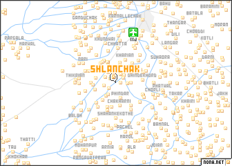 map of Shlān Chak